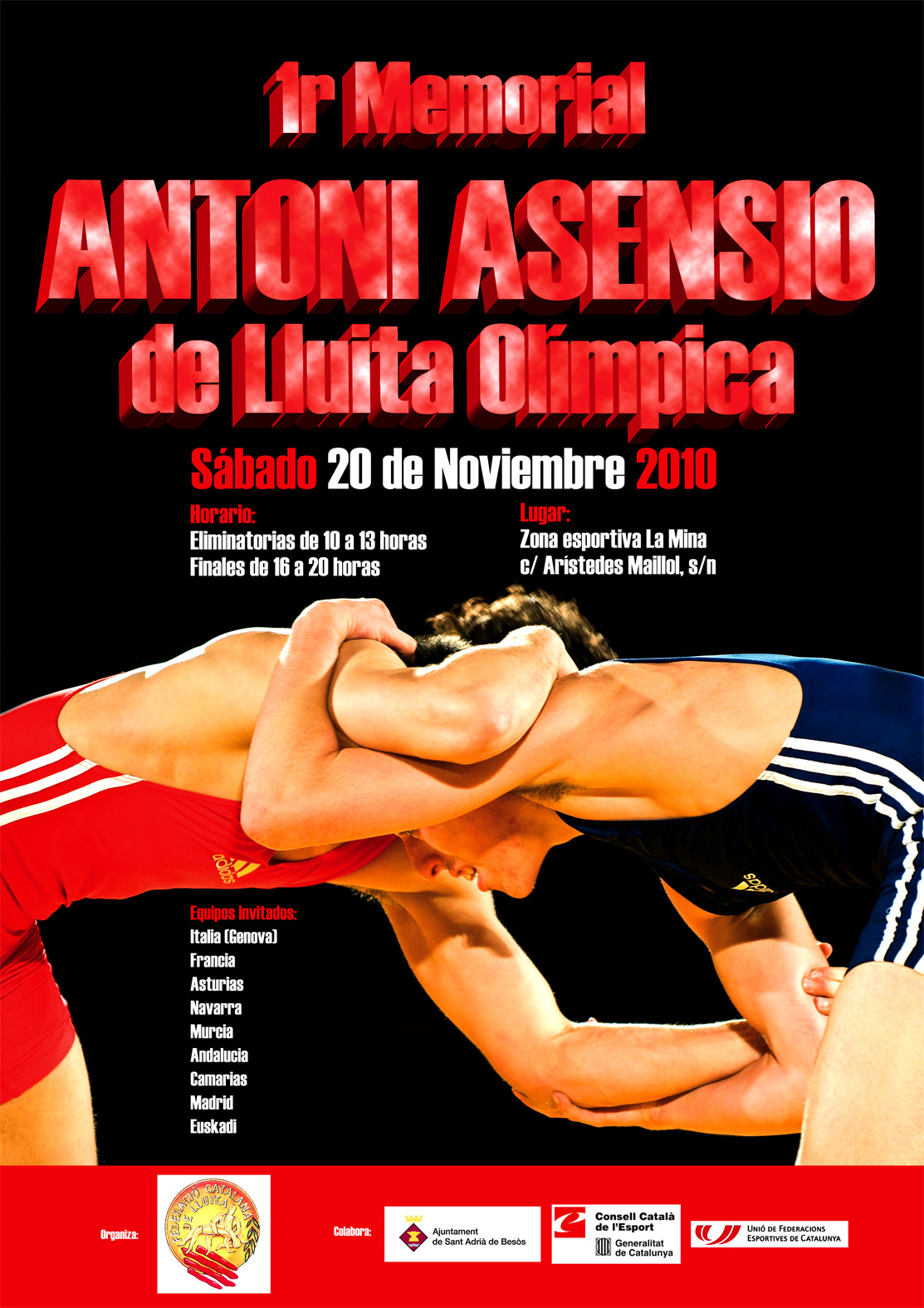 Poster I Memorial Antonio Asensio Lluita Lliure i Greco-Romana